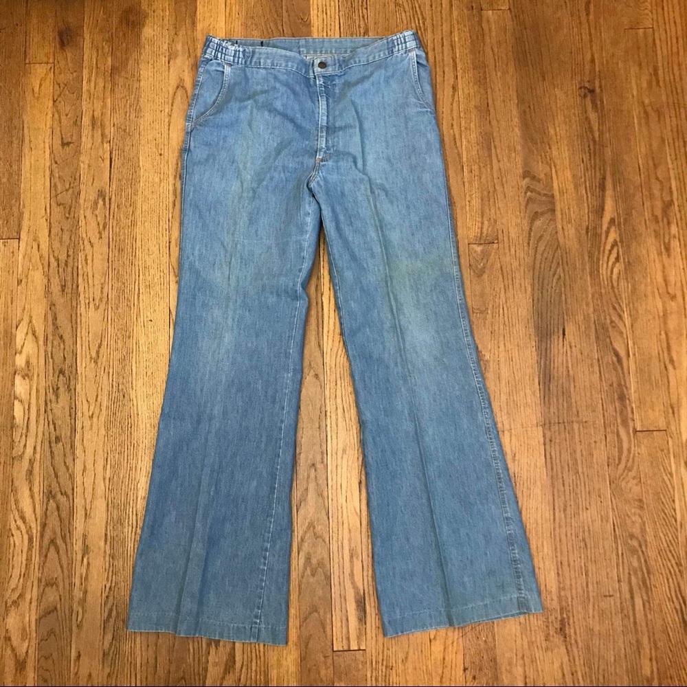 VTG 70’s H.I.S. Denim jeans, wide bottoms